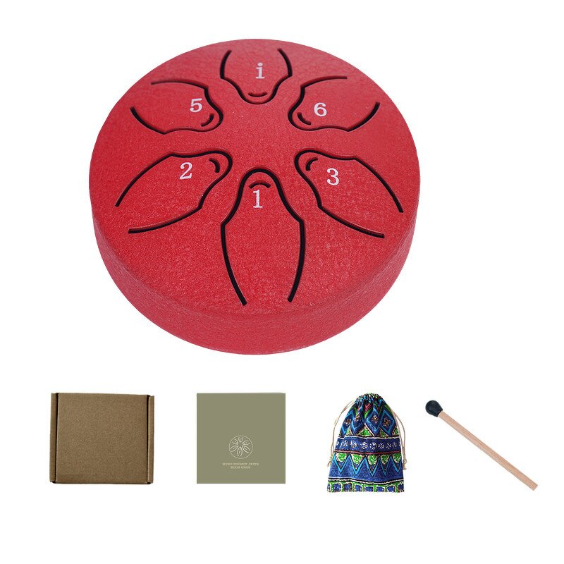 Mini Tongue Drum Manufacturer - OEM/ODM 3 Inch 6 Note Steel Handpan for Kids