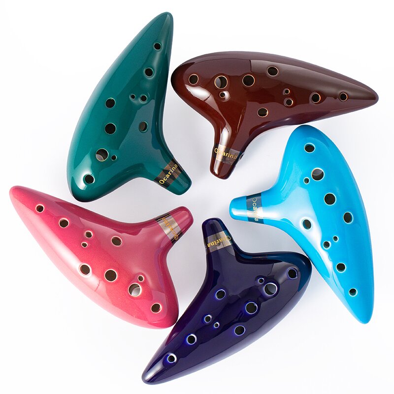 Ocarina Manufacturer - OEM/ODM Blue Ceramic Chinese Traditional Flute