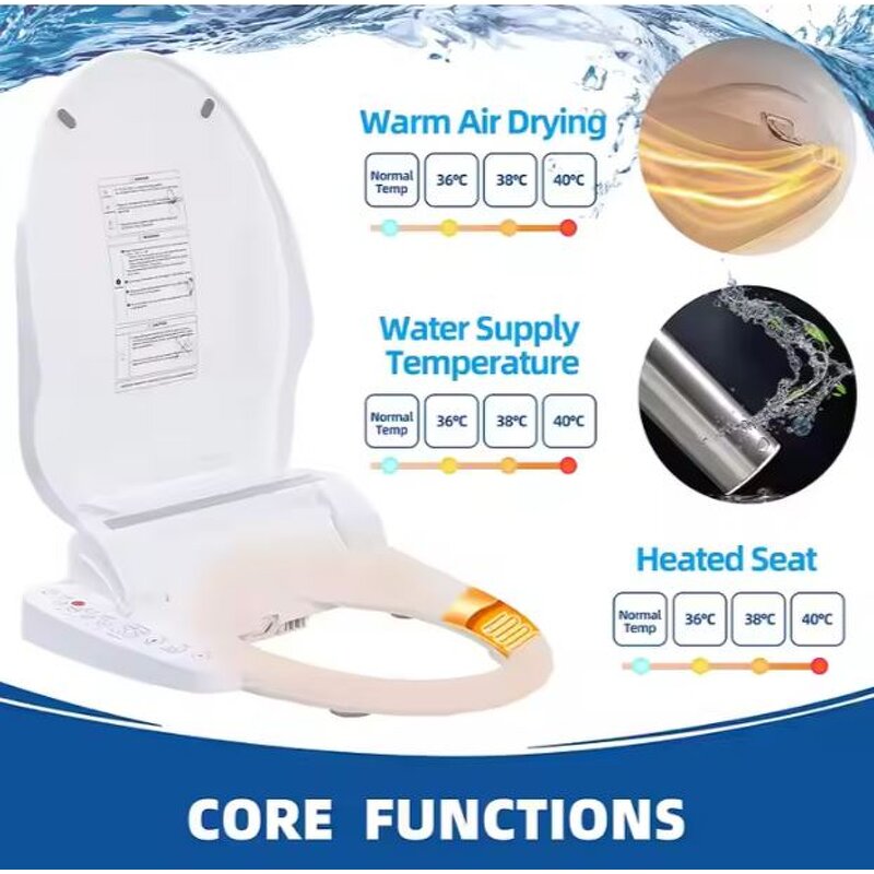 Electric Toilet Seat Manufacturer - OEM/ODM Custom Intelligent Heating Self-cleaning