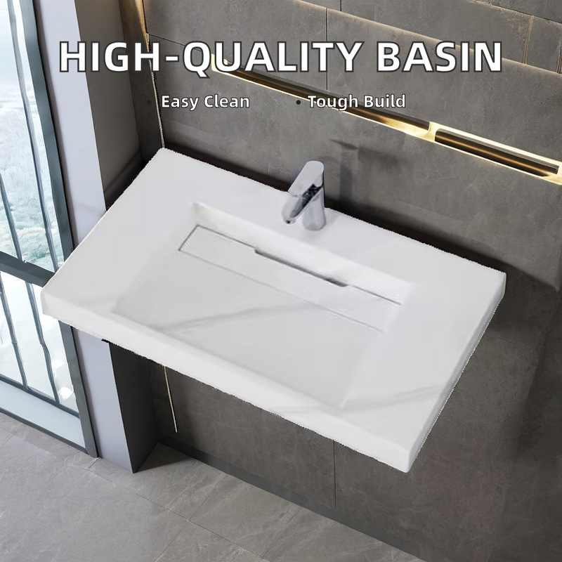 Stone Vanity Manufacturer - OEM/ODM Custom Marble Texture Solid Surface Basin