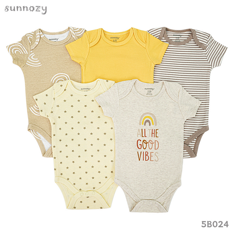 Baby Romper Set Supplier - Custom 5 Pieces Jumpsuit OEM