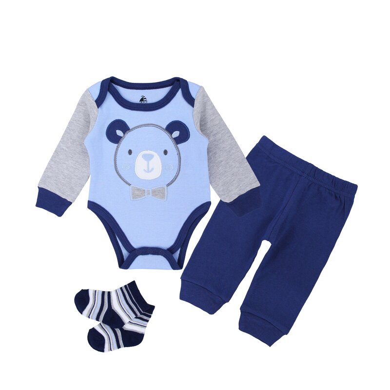 Newborn Clothing Set Supplier - Custom Long Sleeved Jumpsuit
