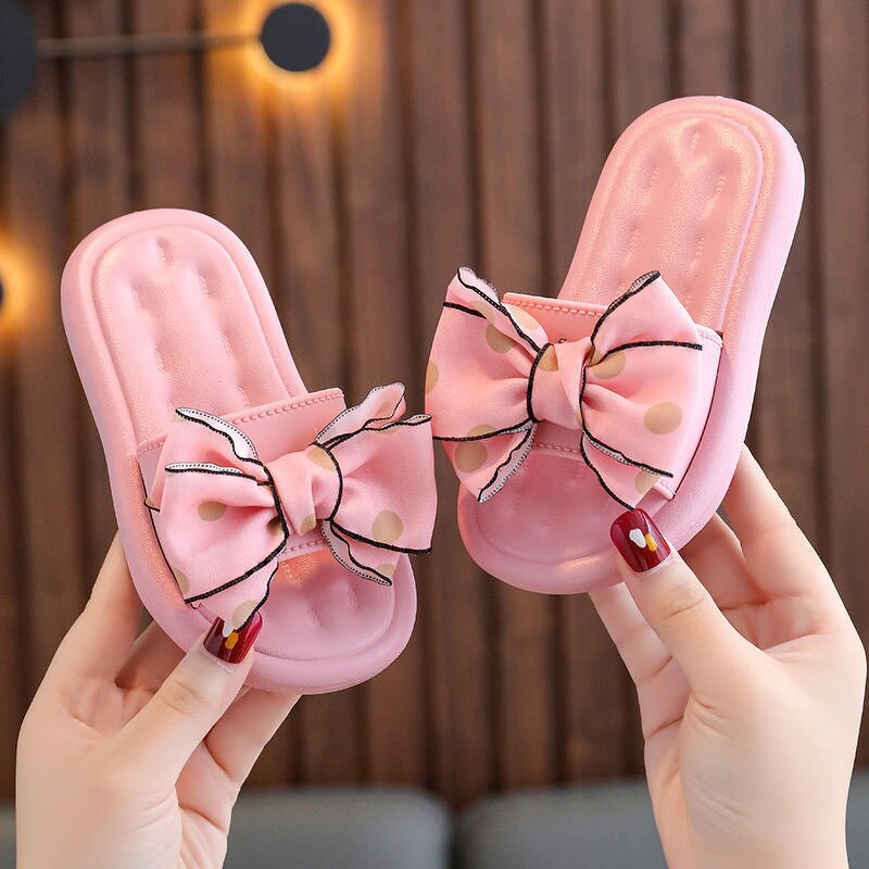Children's Slippers Factory - Custom Bow Non-slip OEM