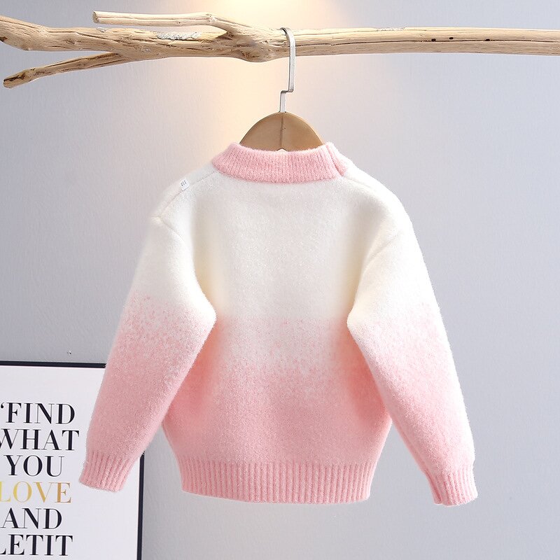 Girls Sweater Factory - Custom Strawberry Embroidery OEM