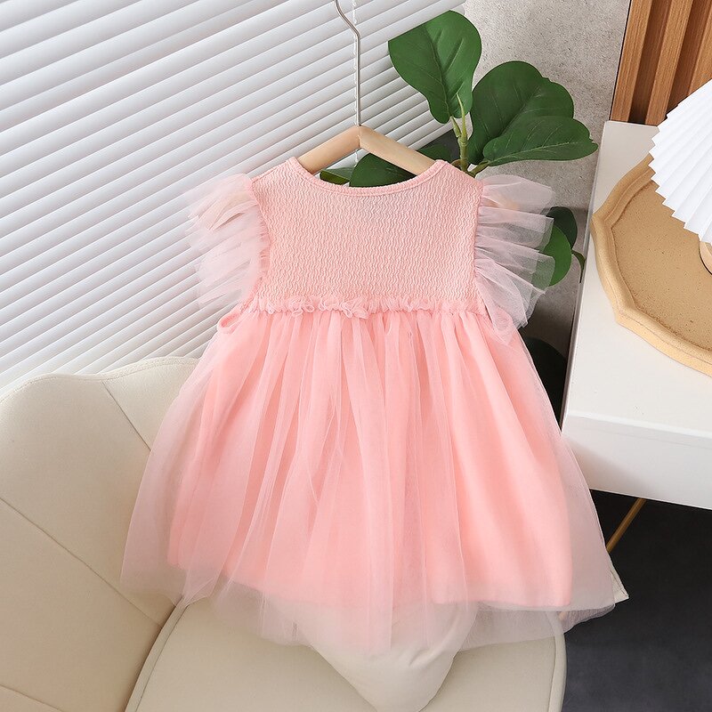 Girls Dress Manufacturer - Custom Flying Sleeve Skirt