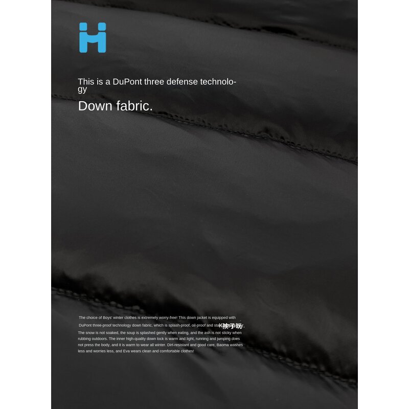 Boys Down Jacket Supplier - Custom Three-Proof Hooded OEM