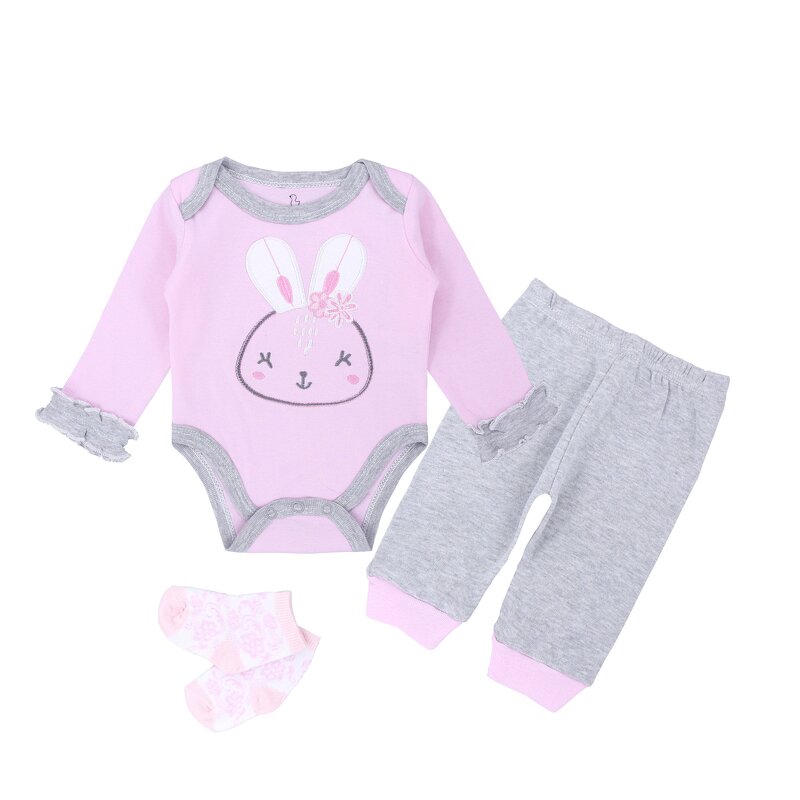 Newborn Clothing Set Supplier - Custom Long Sleeved Jumpsuit