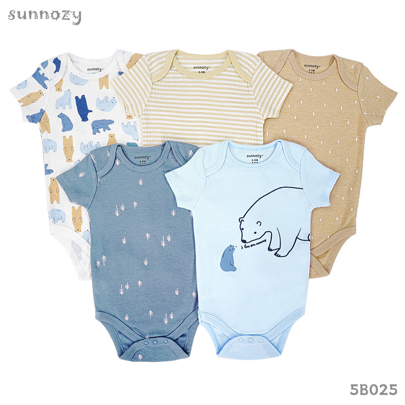 Baby Romper Set Supplier - Custom 5 Pieces Jumpsuit OEM