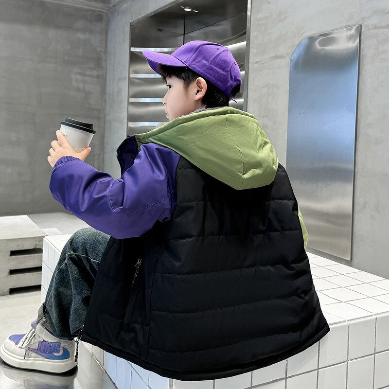 Boys Coat Manufacturer - Custom Fleece-lined Windproof