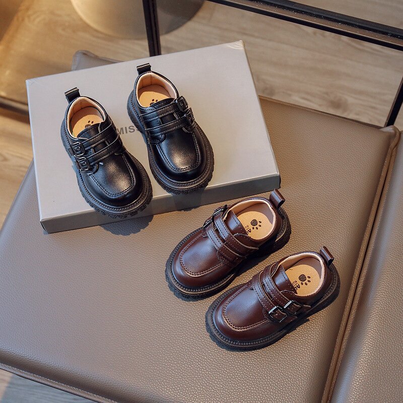 Boys Leather Shoes Factory - Custom Non-Slip Double-Breasted