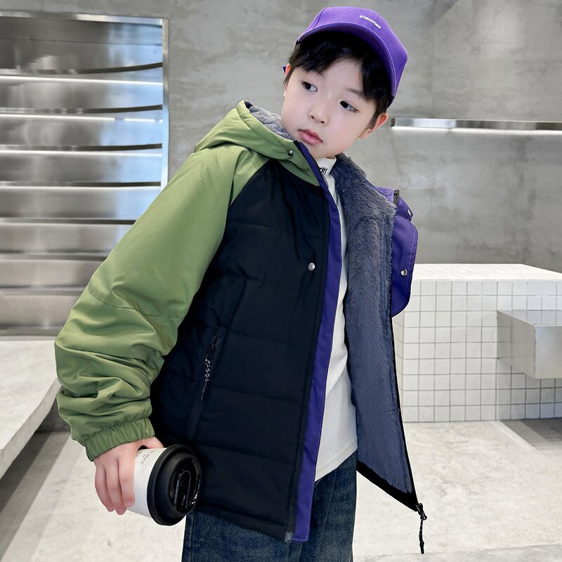 Boys Coat Manufacturer - Custom Fleece-lined Windproof