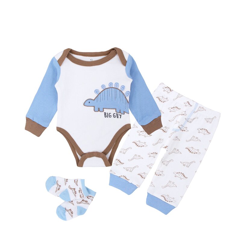 Newborn Clothing Set Supplier - Custom Long Sleeved Jumpsuit
