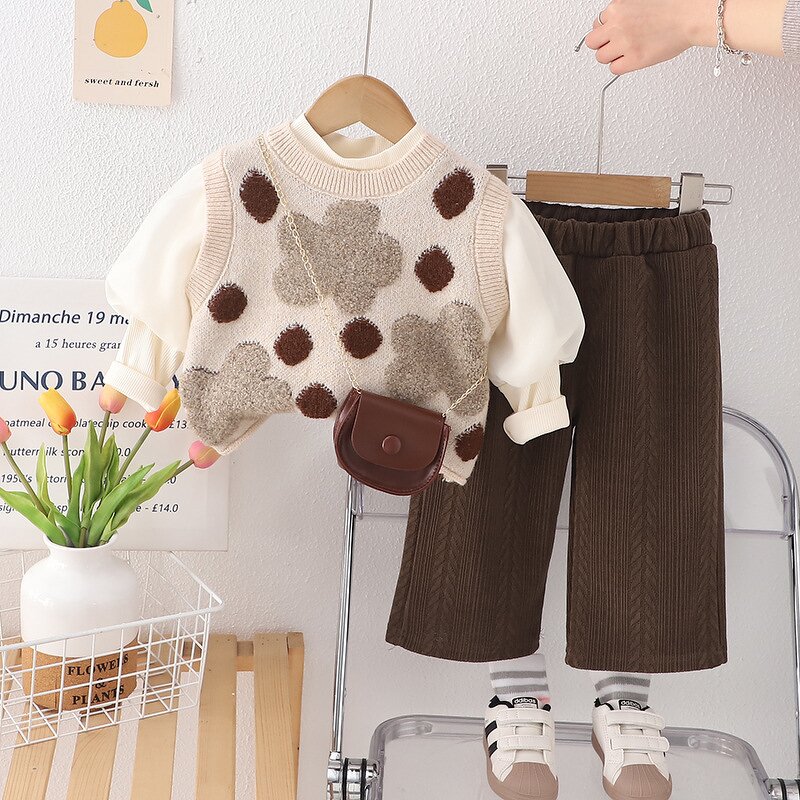 Girls Clothing Set Factory - Custom Three-piece Suit OEM