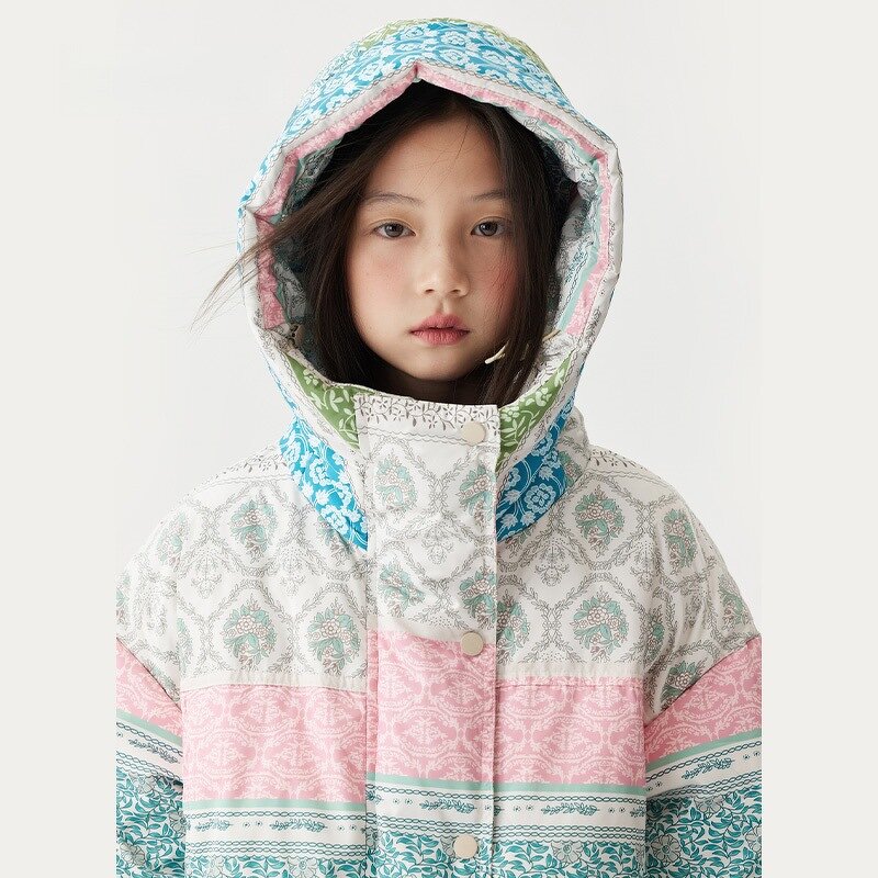 Girls Down Jacket Factory - Custom Printed Hooded Loose