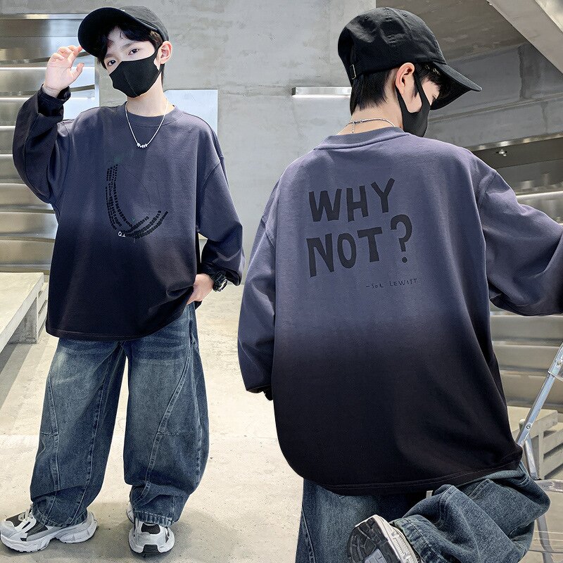 Children's T-Shirt Factory - Custom Long Sleeve Loose OEM