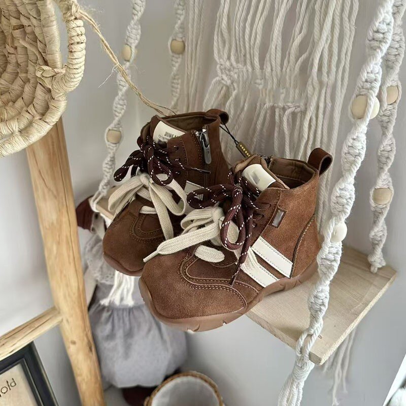 Children's Velvet Boots Factory - Hook Loop Closure OEM