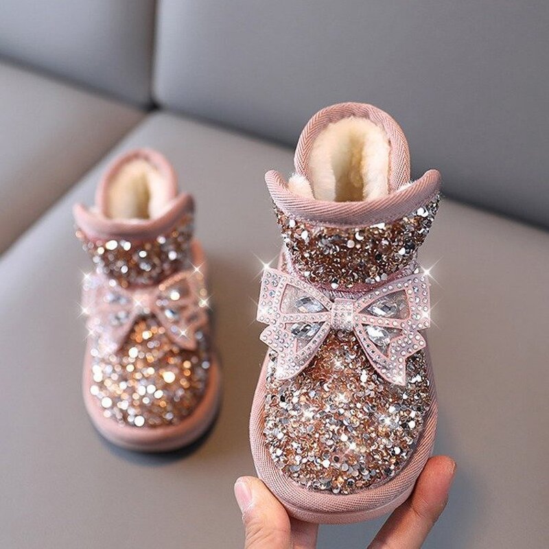 Kids Girls Snow Boots Factory - Patent Leather Boots OEM