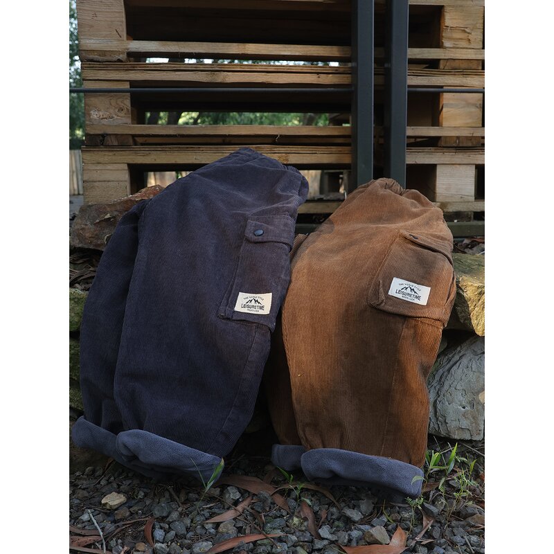 Children's Velvet Trousers Factory - Loose Straight PU Coated