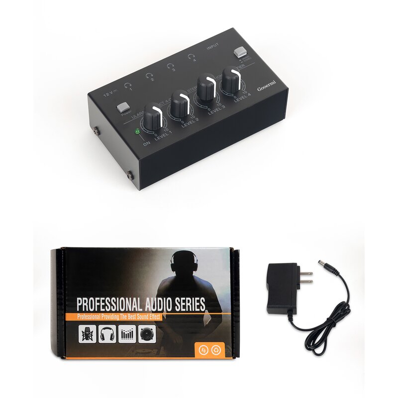 Headphone Amplifier Manufacturer - OEM/ODM 4 Channel Stereo Headphone Amplifier