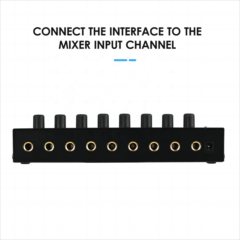 Headphone Amplifier Manufacturer - OEM/ODM 8 Channel Stereo Headphone Amplifier