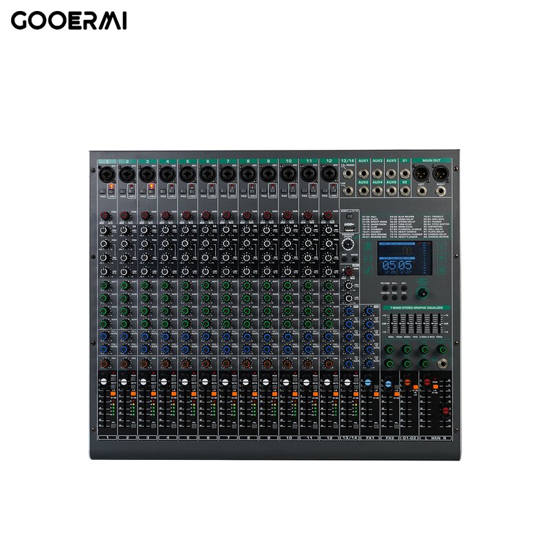 Audio Console Mixer Manufacturer - OEM/ODM 14 Channel USB DSP Effects Mixer