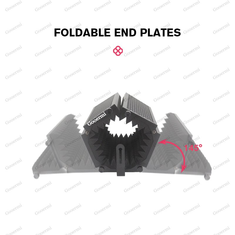 Microphone Isolation Shield Manufacturer - OEM/ODM 5 Door Metal Folding Shield