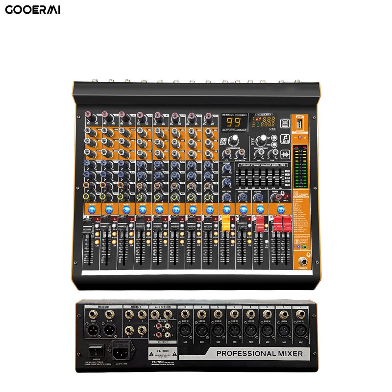 Mixing Console Manufacturer - OEM/ODM 8 Channel Dual 7 Band Equalizer Console