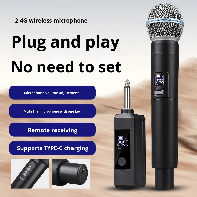 Wireless Microphone Manufacturer - OEM/ODM Cardioid XLR One-to-Two Karaoke Mic