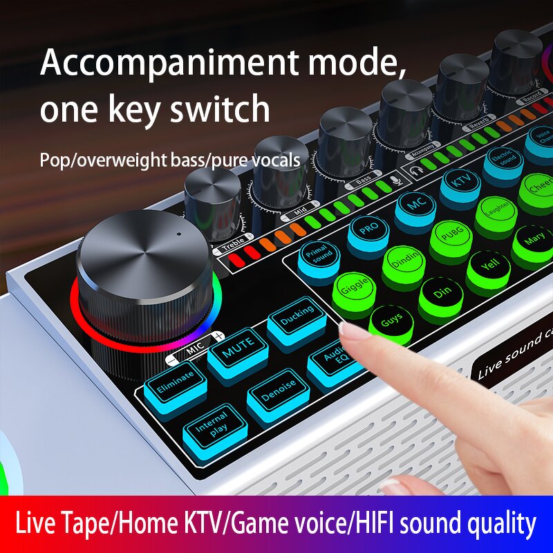 Karaoke Sound Card Manufacturer - OEM/ODM Mini Music HIFI Speaker Mixer Set