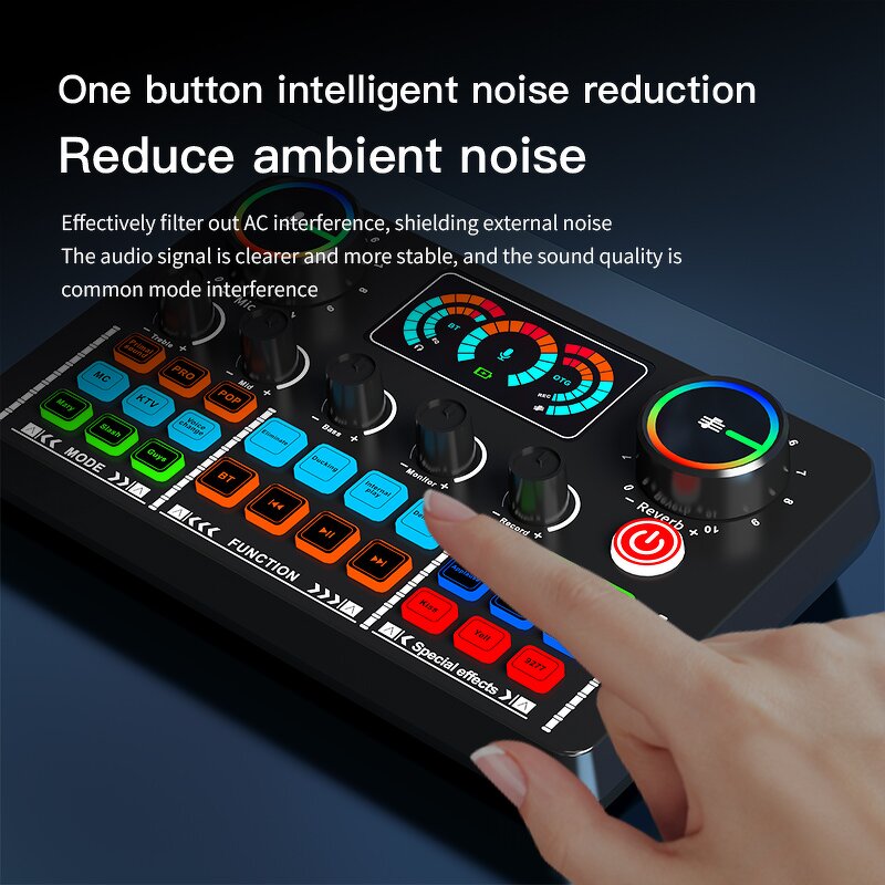 Live Sound Card Manufacturer - OEM/ODM Home KTV Voice Changer Audio Mixer