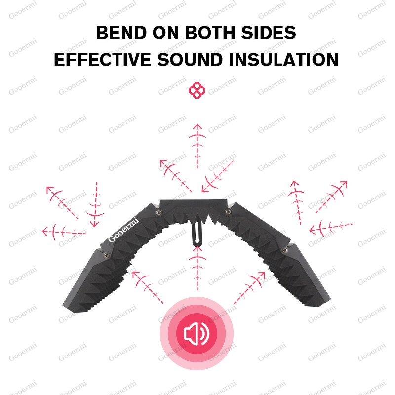 Microphone Isolation Shield Manufacturer - OEM/ODM 5 Door Metal Folding Shield