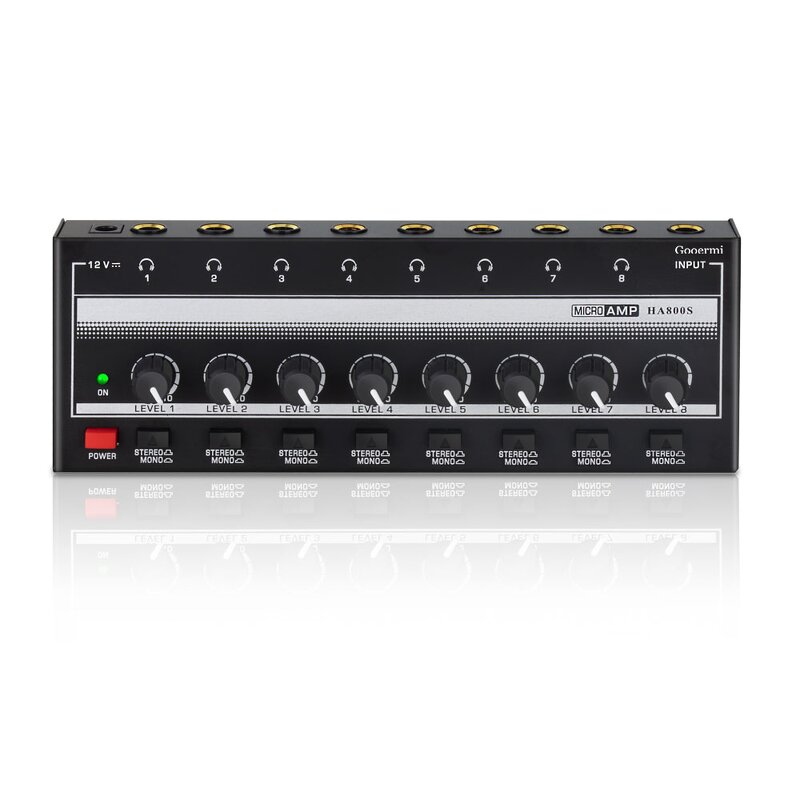 Headphone Amplifier Manufacturer - OEM/ODM 8 Channel Stereo Headphone Amplifier