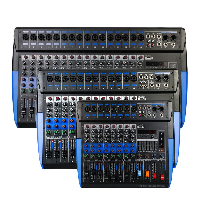 DJ Mixer Manufacturer - OEM/ODM 8 Channel USB Recording Sound Board Console