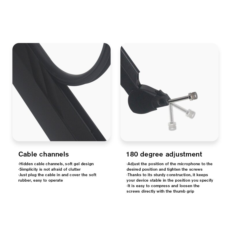 Microphone Stand Manufacturer - OEM/ODM Metal Rotatable Adjustable Arm Stand