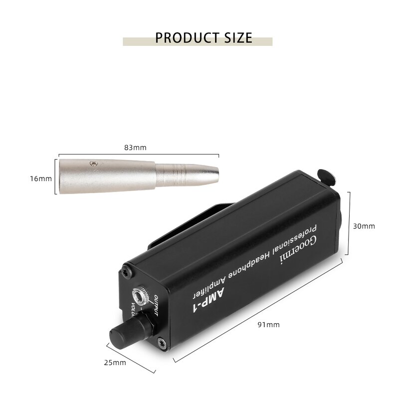 Headphone Amplifier Manufacturer - OEM/ODM Portable Mini Metal XLR Amp