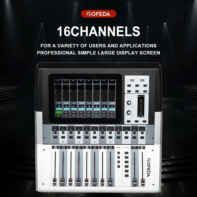 Audio Mixer Manufacturer - OEM/ODM 20 Channel Digital Sound Mixing Console