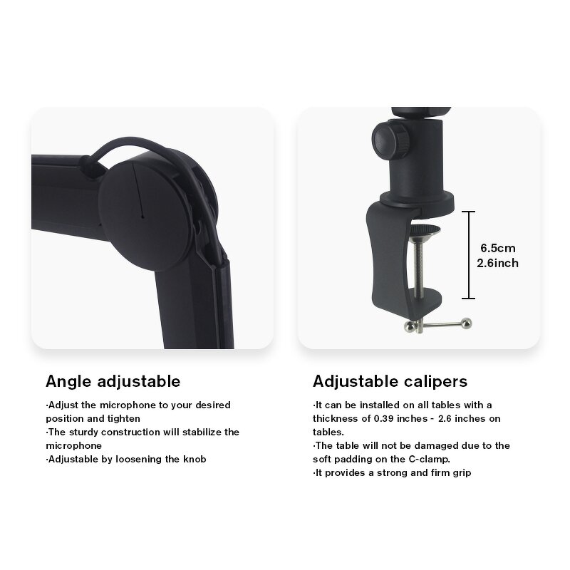 Microphone Stand Manufacturer - OEM/ODM Metal Rotatable Adjustable Arm Stand