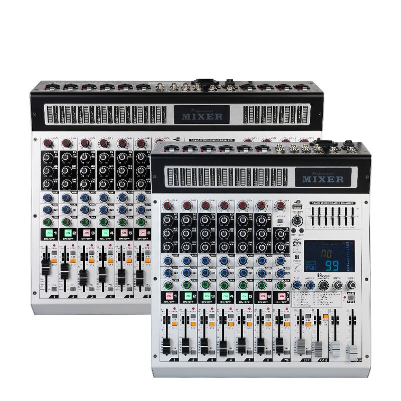 DJ Audio Mixer Manufacturer - OEM/ODM 12 Channel Mixing Console DSP Effects