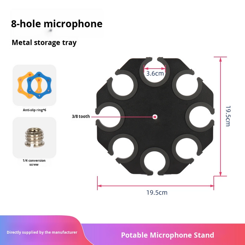Microphone Holder Manufacturer - OEM/ODM Multi-Mic Holder Storage Organizer