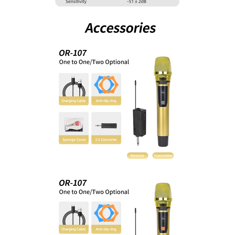Wireless Microphone Manufacturer - OEM/ODM Handheld Rechargeable Cordless Mic