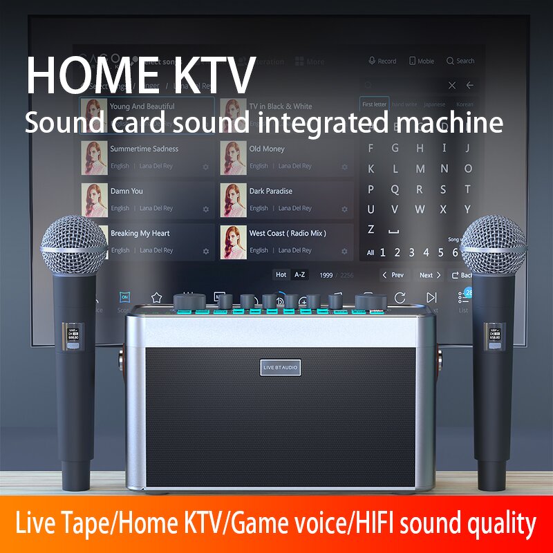 Portable Audio Sound Card Manufacturer - OEM/ODM All-In-One KTV Machine Speaker