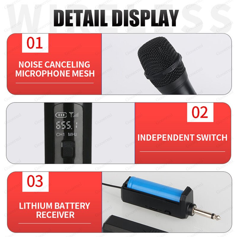Wireless Microphone Manufacturer - OEM/ODM Dual Channel Plug&Play Handheld Mic