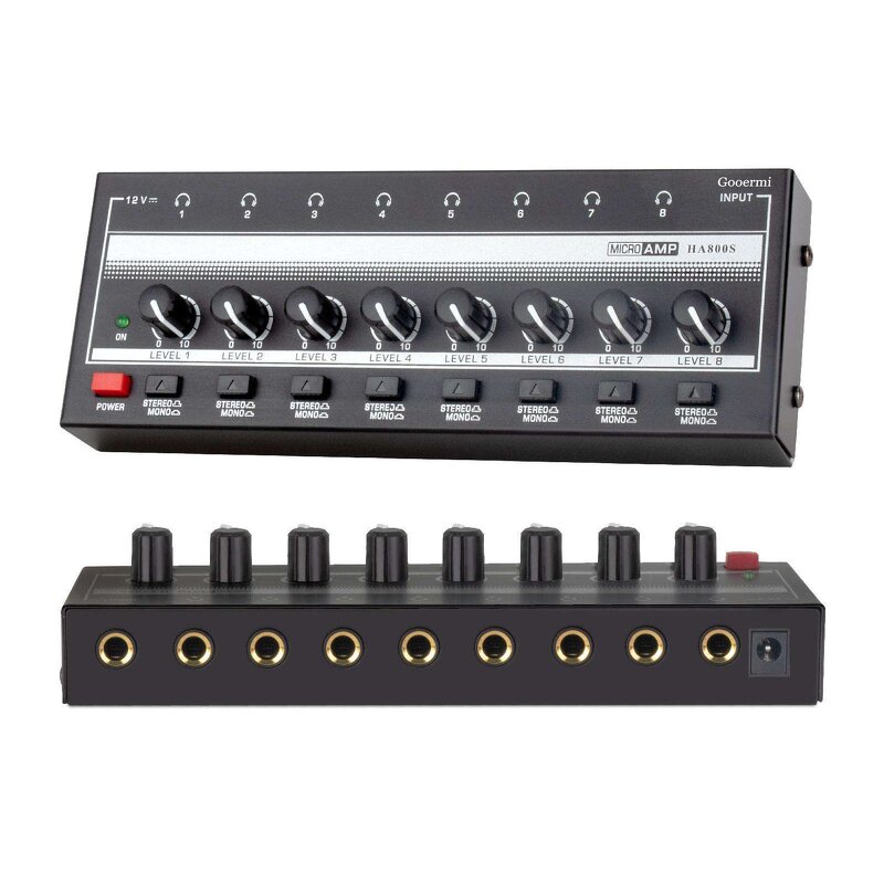 Headphone Amplifier Manufacturer - OEM/ODM 8 Channel Stereo Headphone Amplifier