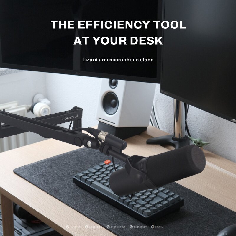 Microphone Stand Manufacturer - OEM/ODM Low Profile Adjustable Mic Arm Stand