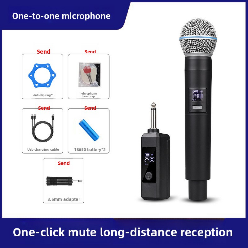 Wireless Microphone Manufacturer - OEM/ODM Cardioid XLR One-to-Two Karaoke Mic