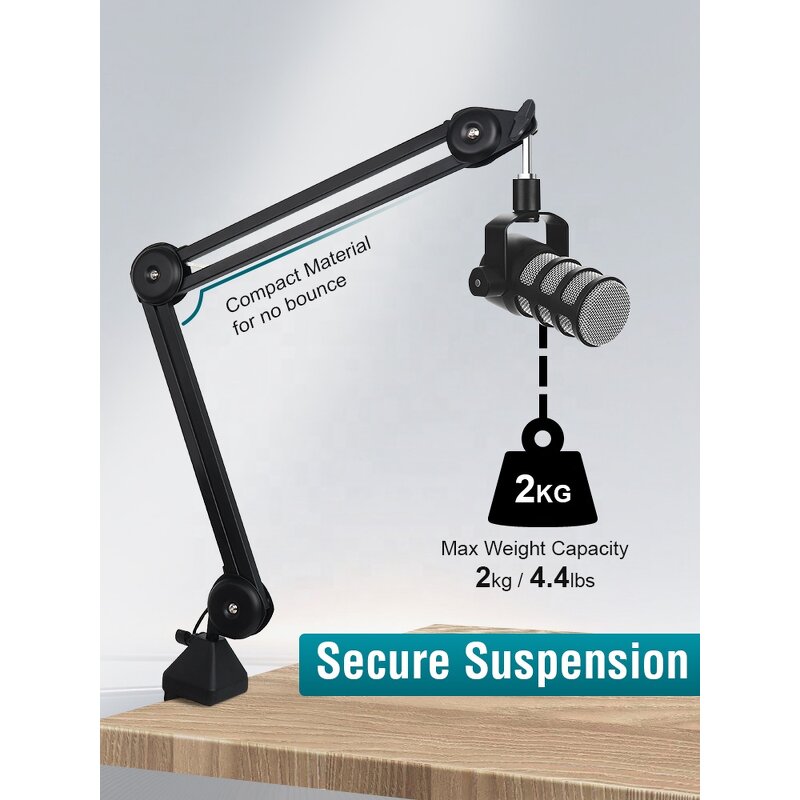 Microphone Stand Manufacturer - OEM/ODM Adjustable Aluminium Arm Desk Stand