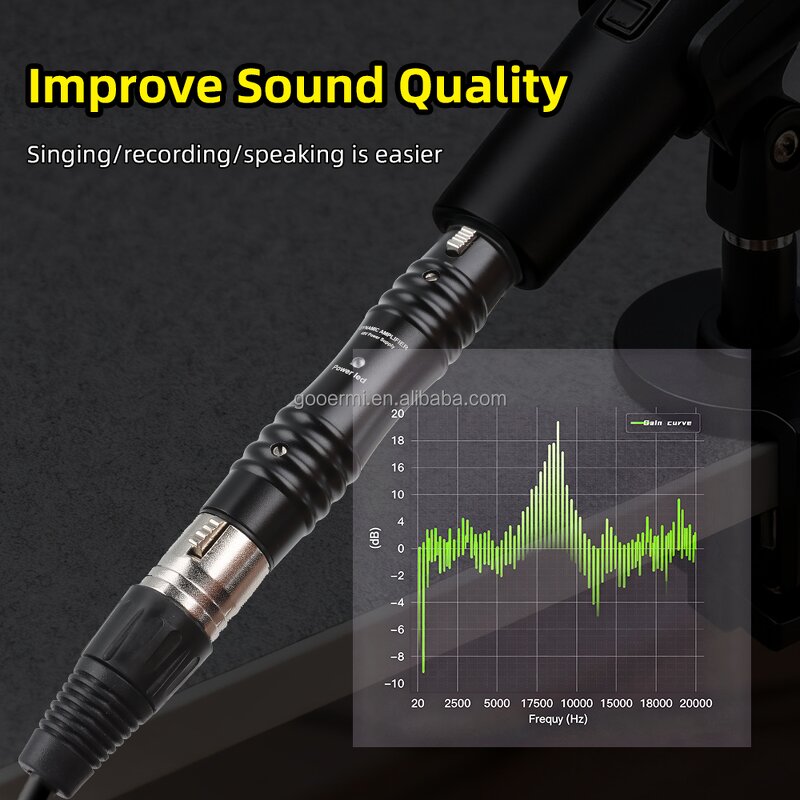 Microphone Preamp Manufacturer - OEM/ODM 48V Dynamic Mic Inline XLR Preamp