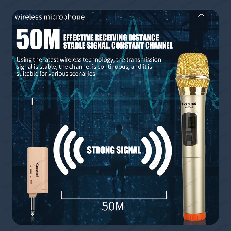 Wireless Microphone Manufacturer - OEM/ODM Cordless Handheld Rechargeable Stage Mic