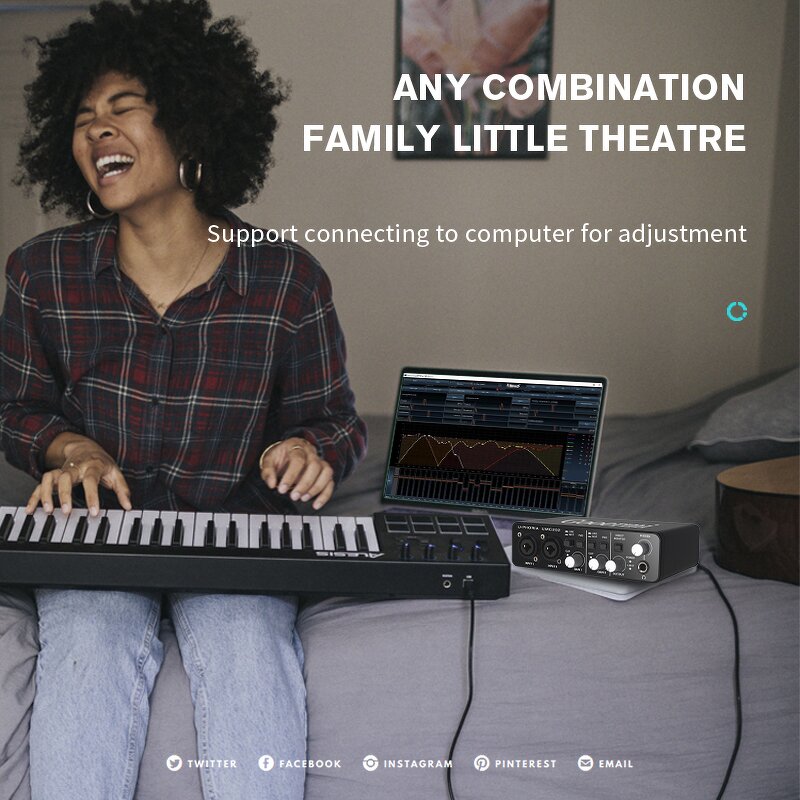 USB Audio Interface Manufacturer - OEM/ODM 2X2 USB Interface Dual XLR