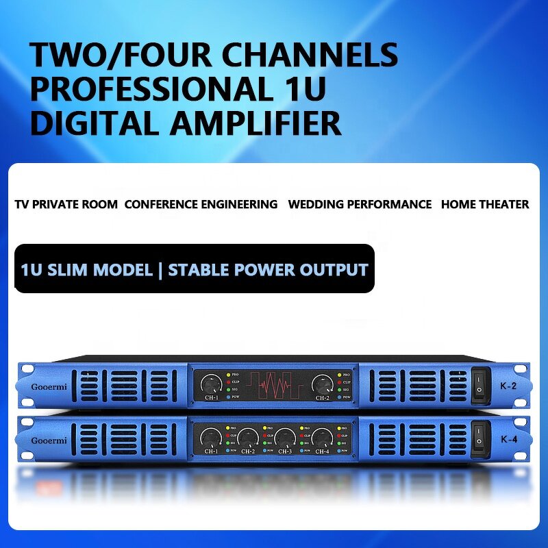Audio Power Amplifier Manufacturer - OEM/ODM 4 Channel Class D Karaoke Amplifier